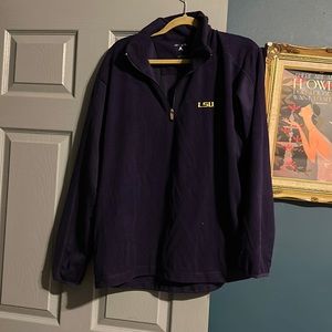 LSU Purple fleece by Antigua. Large